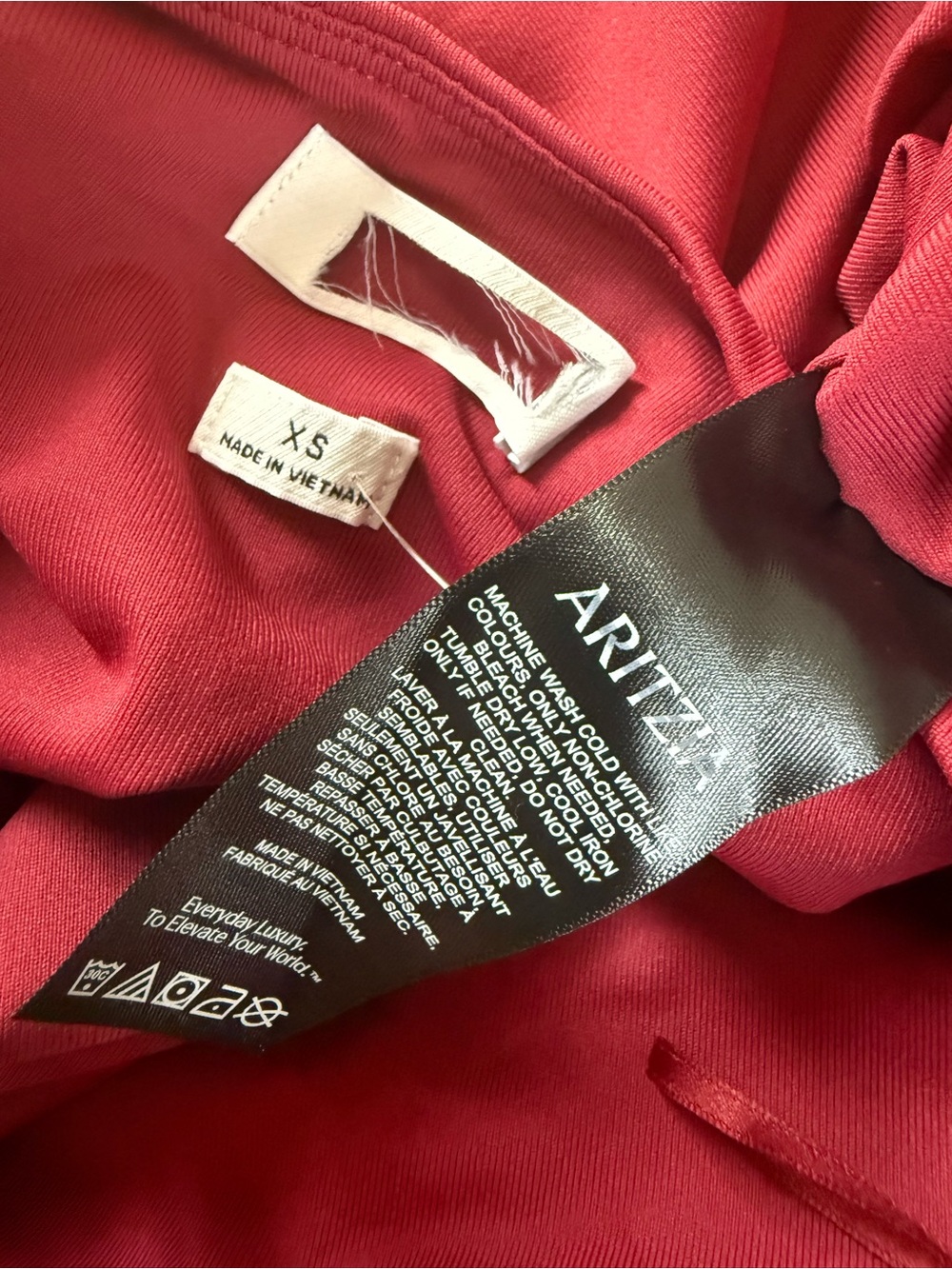 Aritzia $98 Contour Enrapture Maxi Tube Dress in Dark Ruby Red Size XS New - Picture 6 of 7